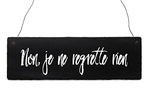 Interluxe Holzschild Shabby Non JE NE Regrette Rien Nein ich bereue Nichts French Deko Interluxe Holzschild Shabby Non JE NE Regrette Rien Nein ich bereue Nichts French Deko von Interluxe