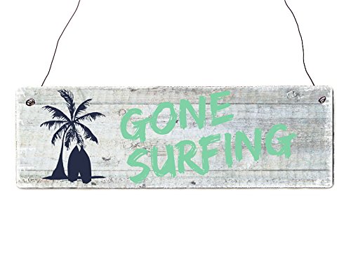 Interluxe Holzschild Shabby Vintage Retro Gone Surfing 2" Strand See Meer Geschenk Surfer Interluxe Holzschild Shabby Vintage Retro Gone Surfing 2" Strand See Meer Geschenk Surfer von Interluxe
