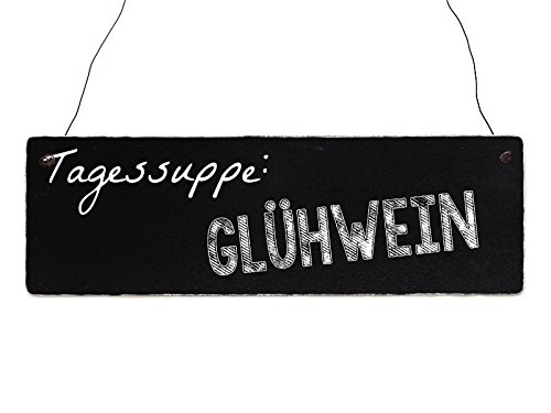 Interluxe Holzschild TAGESSUPPE GLÜHWEIN Winter Lustig Weihnachtsmarkt Getränk Interluxe Holzschild TAGESSUPPE GLÜHWEIN Winter Lustig Weihnachtsmarkt Getränk von Interluxe