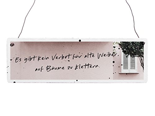 Holzschild Vintage ES GIBT KEIN VERBOT FÜR ALTE WEIBER Geburtstagsgeschenk Holzschild Vintage ES GIBT KEIN VERBOT FÜR ALTE WEIBER Geburtstagsgeschenk von Interluxe