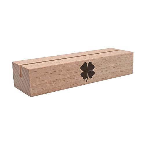 Interluxe Kartenhalter - Kleeblatt - Grußkartenhalter Glück Fotohalter Kartenständer Tischkartenhalter aus Holz Interluxe Kartenhalter - Kleeblatt - Grußkartenhalter Glück Fotohalter Kartenständer Tischkartenhalter aus Holz von Interluxe