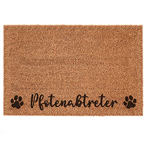 Interluxe Kokosmatte - Pfotenabtreter - Fußmatte Hundematte aus 100% Kokos - hochwertige Türmatte als Geschenk Fußabtreter für Frauchen und Herrchen (40 x 60 cm) von Interluxe