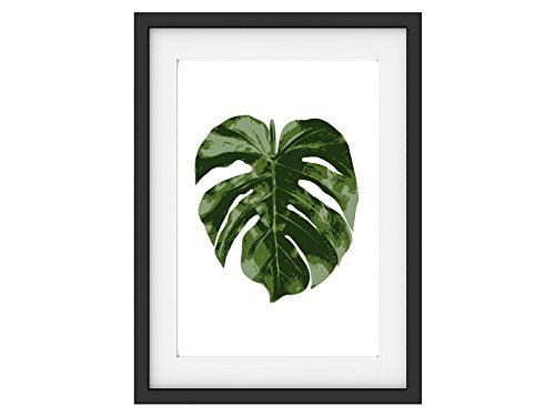 Interluxe Kunstdruck PHILODENDRON Grünes Blatt Modern Art Design Botanic DIN A3 von Interluxe