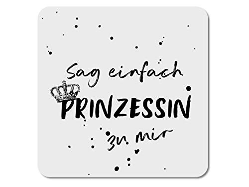 Interluxe LED Glasuntersetzer - Sag einfach Prinzessin zu Mir - Untersetzer mit Licht für Getränke, Cocktails, Eistee von Interluxe