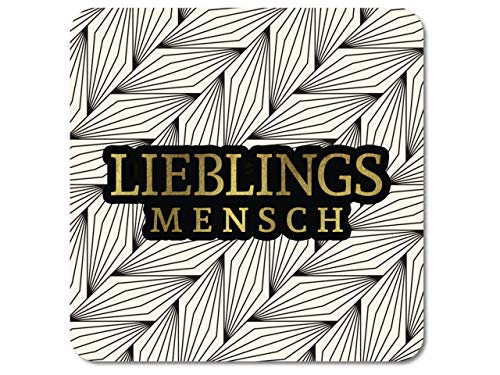 Interluxe LED Untersetzer - Lieblingsmensch - Untersetzer mit Licht als Bardeko Partydeko Tischdeko oder Geschenk von Interluxe