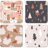 Interluxe Led Untersetzer 4Er Set - Boho Christmas Bunt Tisch Deko Schneemann Weihnachtsbaum Geschenke Nordic Skandi Interluxe Led Untersetzer 4Er Set - Boho Christmas Bunt Tisch Deko Schneemann Weihnachtsbaum Geschenke Nordic Skandi von Interluxe