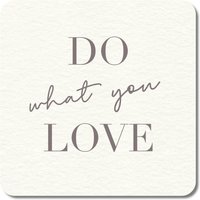 Interluxe Led Untersetzer - Do What You Love Leuchtender Getränkeuntersetzer Coaster Tischdeko Für Geburtstag Party Feier Wedding Friends von Interluxe