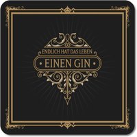 Interluxe Leuchtender Led Untersetzer - Endlich Hat Das Leben Einen Gin Tischdeko Für Gin-Tonic Geburtstagsgeschenk Freunde Kollegen von Interluxe