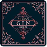 Interluxe Leuchtender Led Untersetzer - It S Always Gin O Clock Leuchtende Glasuntersetzer Für Gin-Tonic von Interluxe