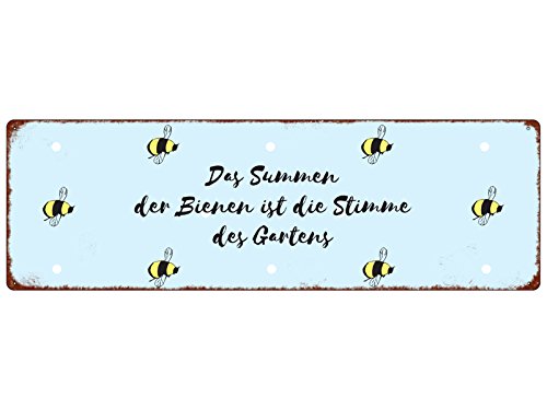 Interluxe METALLSCHILD Blechschild DAS SUMMEN DER BIENEN Imker Garten Shabby Spruch Hobby Interluxe METALLSCHILD Blechschild DAS SUMMEN DER BIENEN Imker Garten Shabby Spruch Hobby von Interluxe