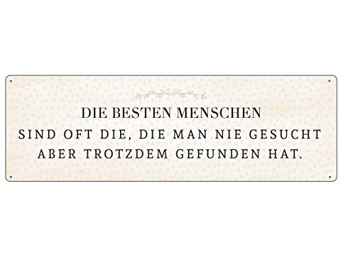 Interluxe METALLSCHILD Blechschild DIE BESTEN Menschen SIND OFT DIE mit Spruch Freundschaft Interluxe METALLSCHILD Blechschild DIE BESTEN Menschen SIND OFT DIE mit Spruch Freundschaft von Interluxe