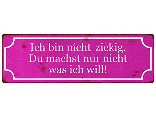 Interluxe METALLSCHILD Blechschild ICH Bin Nicht ZICKIG 2" lustige Sprüche Weisheit Interluxe METALLSCHILD Blechschild ICH Bin Nicht ZICKIG 2" lustige Sprüche Weisheit von Interluxe