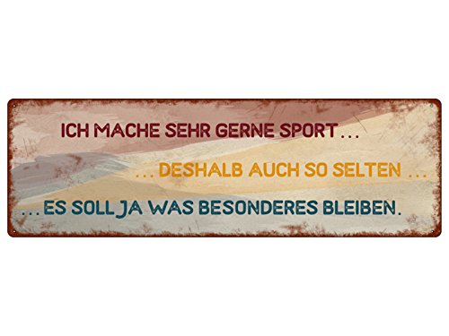 Interluxe METALLSCHILD Blechschild ICH Mache SEHR GERNE Sport Witzig Fitness Mann Frau Interluxe METALLSCHILD Blechschild ICH Mache SEHR GERNE Sport Witzig Fitness Mann Frau von Interluxe