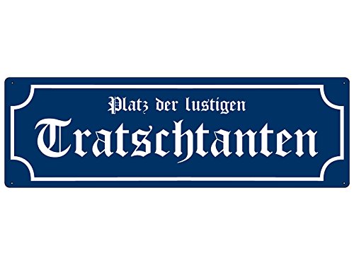 Interluxe METALLSCHILD Retro Blechschild Straßenschild Platz DER LUSTIGEN TRATSCHTANTEN Interluxe METALLSCHILD Retro Blechschild Straßenschild Platz DER LUSTIGEN TRATSCHTANTEN von Interluxe