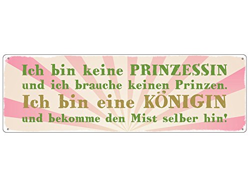Interluxe METALLSCHILD Shabby Vintage Blechschild ICH Bin Keine Prinzessin Mädchen Frau Interluxe METALLSCHILD Shabby Vintage Blechschild ICH Bin Keine Prinzessin Mädchen Frau von Interluxe
