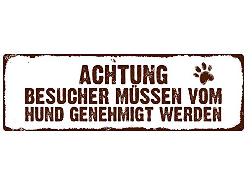 Interluxe METALLSCHILD Türschild Achtung BESUCHER * Hund * Haustier Mitbringsel Warnung Interluxe METALLSCHILD Türschild Achtung BESUCHER * Hund * Haustier Mitbringsel Warnung von Interluxe
