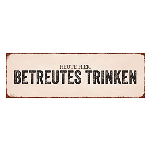 Interluxe Magnet Magnetschild - Betreutes Trinken von Interluxe