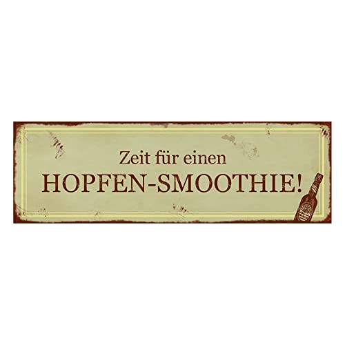 Interluxe Magnet Magnetschild - Hopfen-Smoothie - Bier Männergeschenk Spruch Kühlschrakkmagnet witzig magnetisches Schild Geschenk Mitbringsel für Kollegen Freunde Kumpel von Interluxe