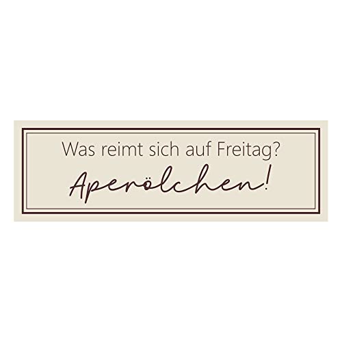 Interluxe Magnet Magnetschild - was reimt Sich auf Freitag? Aperol - witziger Spruch Kühlschrankmagnet Wochenende Mädelsabend Feierabend Interluxe Magnet Magnetschild - was reimt Sich auf Freitag? Aperol - witziger Spruch Kühlschrankmagnet Wochenende Mädelsabend Feierabend von Interluxe