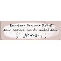 Interluxe Metallschild - Bei Vielen Menschen Lächelt Mein Gesicht Geschenk Dekoration Partner Freund Valentinstag Liebe Dekoschild Interluxe Metallschild - Bei Vielen Menschen Lächelt Mein Gesicht Geschenk Dekoration Partner Freund Valentinstag Liebe Dekoschild von Interluxe