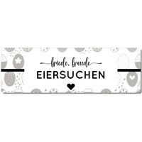 Interluxe Metallschild - Friede Freude Eier Suchen Geschenkidee Für Freunde Frühling Dekoration Ostern Black White Interluxe Metallschild - Friede Freude Eier Suchen Geschenkidee Für Freunde Frühling Dekoration Ostern Black White von Interluxe