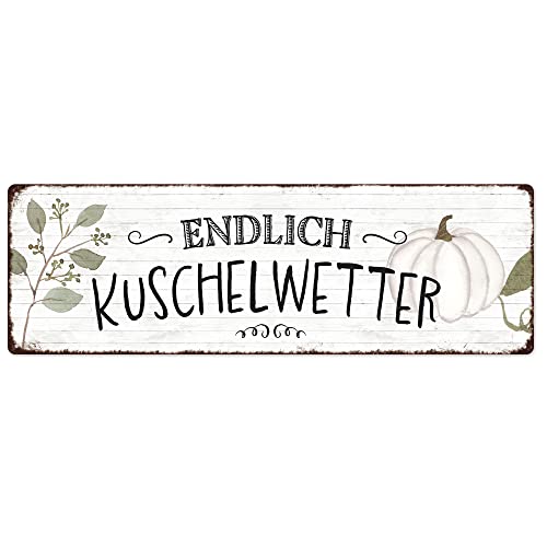Interluxe Schild Metallschild - Endlich Kuschelwetter - Herbstschild Herbstdeko Herbst weißer Kürbis Baby Boo Japandi Skandi modern Interluxe Schild Metallschild - Endlich Kuschelwetter - Herbstschild Herbstdeko Herbst weißer Kürbis Baby Boo Japandi Skandi modern von Interluxe