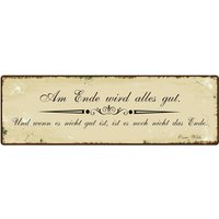 Interluxe Schild Metallschild - Oscar Wilde Zitat Am Ende Wird Alles Gut Motivation Hoffnung Interluxe Schild Metallschild - Oscar Wilde Zitat Am Ende Wird Alles Gut Motivation Hoffnung von Interluxe