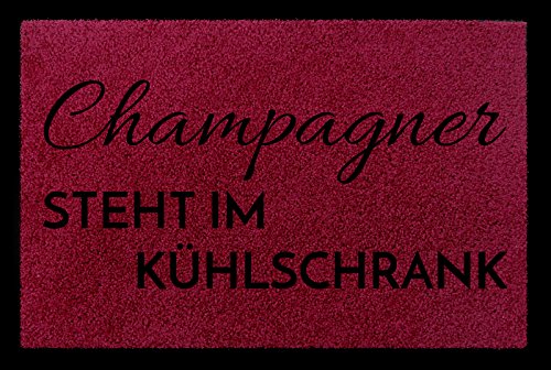 Interluxe TÜRMATTE Fußmatte Champagner Steht IM KÜHLSCHRANK Wohnung Eingang Viele Farben Bordeauxrot von Interluxe