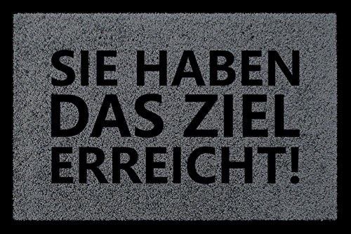 Interluxe TÜRMATTE Fußmatte SIE HABEN DAS Ziel ERREICHT Lustig Spruch Haustür Viele Farben Dunkelgrau Interluxe TÜRMATTE Fußmatte SIE HABEN DAS Ziel ERREICHT Lustig Spruch Haustür Viele Farben Dunkelgrau von Interluxe