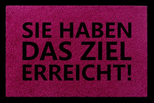 Interluxe TÜRMATTE Fußmatte SIE HABEN DAS Ziel ERREICHT Lustig Spruch Haustür Viele Farben Fuchsia Interluxe TÜRMATTE Fußmatte SIE HABEN DAS Ziel ERREICHT Lustig Spruch Haustür Viele Farben Fuchsia von Interluxe