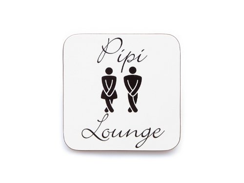 Interluxe Türschild 9x9 cm - PIPI Lounge - weiß Hochglanz Türschild WC Toilette Lounge Bad Interluxe Türschild 9x9 cm - PIPI Lounge - weiß Hochglanz Türschild WC Toilette Lounge Bad von Interluxe