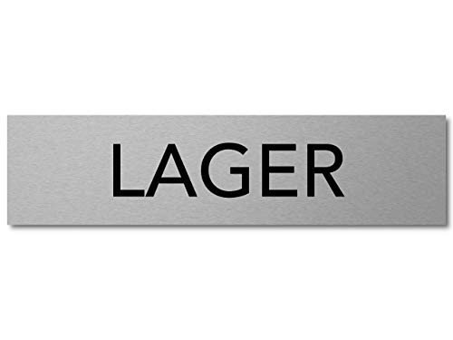 Interluxe Türschild Lager Aluminium, selbstklebend, 200x50x3mm Schild für Firma, Werkstatt oder Geschäft, robust und stabil Interluxe Türschild Lager Aluminium, selbstklebend, 200x50x3mm Schild für Firma, Werkstatt oder Geschäft, robust und stabil von Interluxe