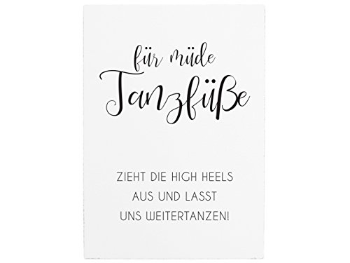 Interluxe WANDTAFEL Holzschild FÜR MÜDE TANZFÜSSE Hochzeit Party Feier Gäste Location Interluxe WANDTAFEL Holzschild FÜR MÜDE TANZFÜSSE Hochzeit Party Feier Gäste Location von Interluxe