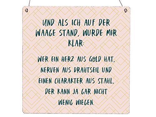 Interluxe XL Holzschild Vintage Shabby UND ALS ICH AUF DER Waage Stand Diät Witzig Frau Interluxe XL Holzschild Vintage Shabby UND ALS ICH AUF DER Waage Stand Diät Witzig Frau von Interluxe