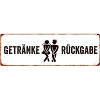 Metallschild Schild - Getränkerückgabe Toilette Gäste Wc Bad Interluxe Türschild Dekoschild Badezimmer Witziger Spruch Party Mitbringsel Metallschild Schild - Getränkerückgabe Toilette Gäste Wc Bad Interluxe Türschild Dekoschild Badezimmer Witziger Spruch Party Mitbringsel von Interluxe