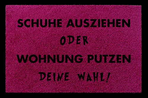 Interluxe SCHMUTZMATTE Fußmatte Schuhe AUSZIEHEN ODER Wohnung PUTZEN Eingang Türmatte Fuchsia Interluxe SCHMUTZMATTE Fußmatte Schuhe AUSZIEHEN ODER Wohnung PUTZEN Eingang Türmatte Fuchsia von Interluxe
