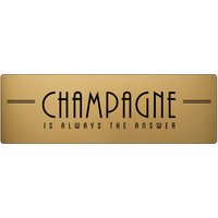 Schild Aus Metall in Gold Optik - Champagne Is Always The Answer Fest Party Feier Silvester Geburtstag Deko Mitbringsel Mädelsabend Schild Aus Metall in Gold Optik - Champagne Is Always The Answer Fest Party Feier Silvester Geburtstag Deko Mitbringsel Mädelsabend von Interluxe