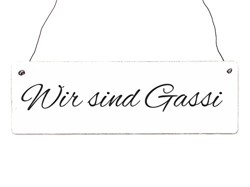 Interluxe Shabby Vintage Türschild WIR SIND GASSI Hund Holzschild Schild mit Spruch Hinweisschild Interluxe Shabby Vintage Türschild WIR SIND GASSI Hund Holzschild Schild mit Spruch Hinweisschild von Interluxe