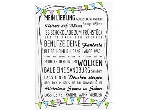 Shabby Vintage WANDTAFEL Schild Holzschild MEIN LIEBLING [weiss] Dekoschild Kinderzimmer von Interluxe