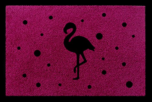 Interluxe TÜRMATTE Fußmatte Flamingo Dekomatte Trend Einzug Geschenk Sommer Eingang Fuchsia von Interluxe