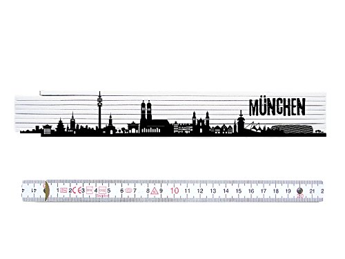 ZOLLSTOCK Maßstab Metermaß MÜNCHEN Handwerker Heimwerker Umzug Mitbringsel von Interluxe