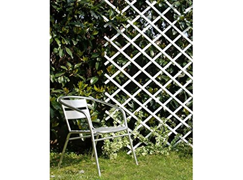 Intermas-m77157 – erweiterbar Spalier 1 x 2 m weiß von Intermas