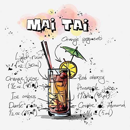 International Graphics Fertigbild - Oriol, Vincent - ''Mai Tai'' - 30 x 30 cm - Direktdruck auf Acryl von International Graphics