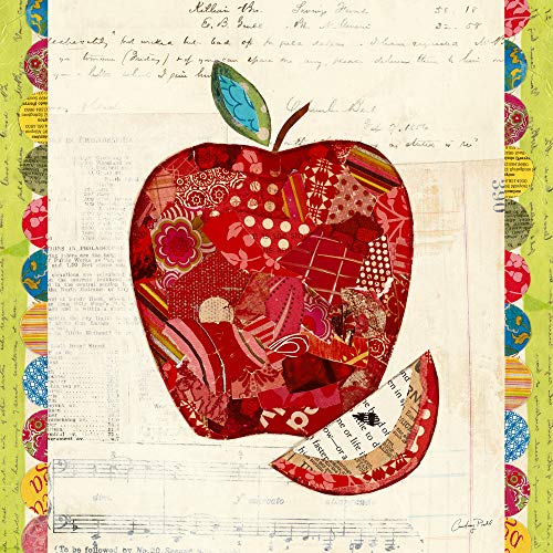 International Graphics Fertigbild - PRAHL, Courtney - ''Fruit Collage I Apple'' - 30 x 30 cm - Direktdruck auf Acryl von International Graphics