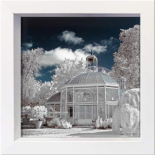 International Graphics Gerahmte Postkarte - GEE, Tonee - ''The Glass House by Eiffel, Gradignan'' - 16 x 16 cm - weißer Rahmen von International Graphics