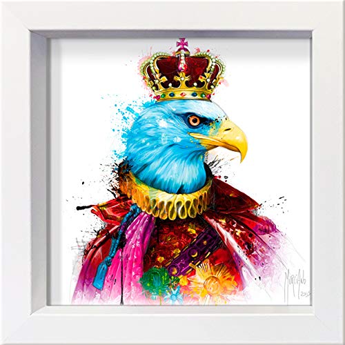 International Graphics Gerahmte Postkarte - MURCIANO, Patrice - ''Aigle Royal'' - 16 x 16 cm - weißer Rahmen von International Graphics