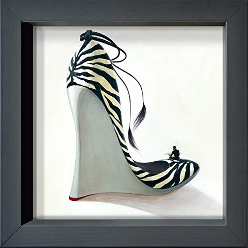 International Graphics - Gerahmte Postkarten - Panasenko, Inna - ''Highheels - Coolness'' - 16 x 16 cm - anthrazitfarbener Rahmen von International Graphics