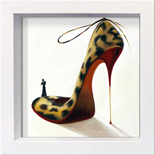 International Graphics - Gerahmte Postkarten - Panasenko, Inna - ''Highheels - Wild Passion'' - 16 x 16 cm - weißer Rahmen von International Graphics