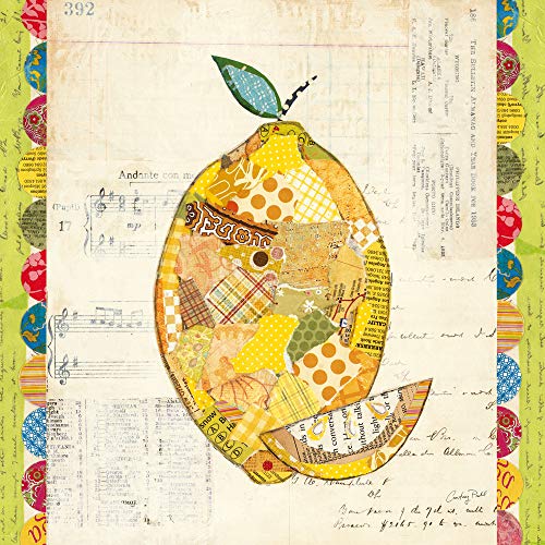 International Graphics Fertigbild - PRAHL, Courtney - ''Fruit Collage II Lemon'' - 30 x 30 cm - Direktdruck auf Acryl von International Graphics