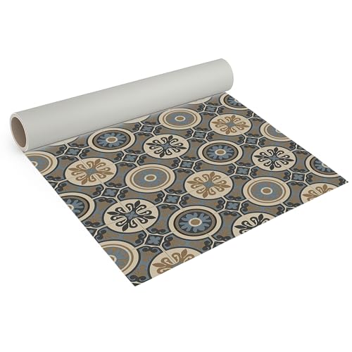 Internethandel Pfordt CV Bodenbelag Retro Fliese Boho Lagos, 550x200 cm, pflegeleichter PVC Vinylboden in Fliesenoptik, Meterware für Küche und Wohnzimmer Internethandel Pfordt CV Bodenbelag Retro Fliese Boho Lagos, 550x200 cm, pflegeleichter PVC Vinylboden in Fliesenoptik, Meterware für Küche und Wohnzimmer von Internethandel Pfordt